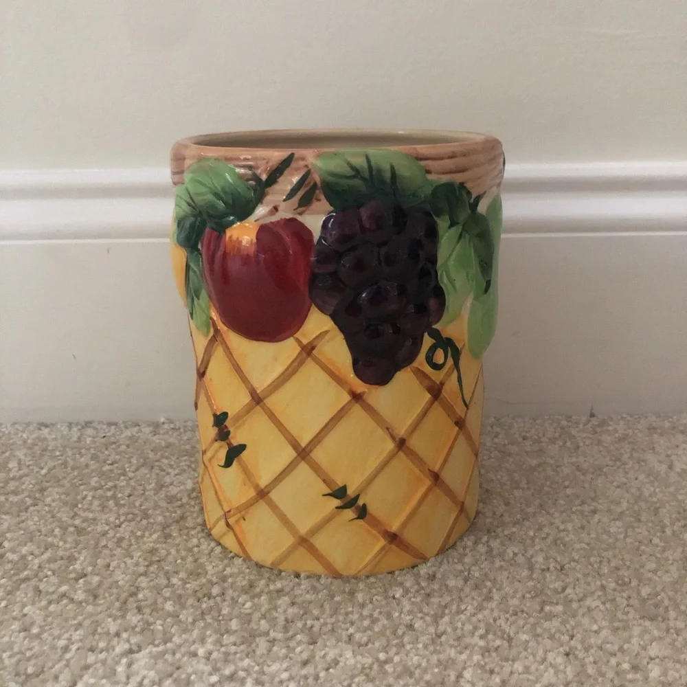 Fruit Ceramic Kitchen Utensil Holder -